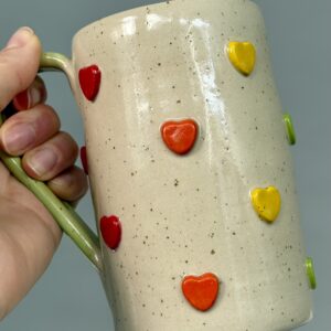 Mug Coeurs arc-en-ciel 5dl
