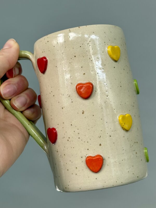 Mug Coeurs arc-en-ciel 5dl