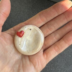 Worry stone coeur