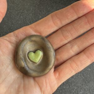 Worry stone coeur
