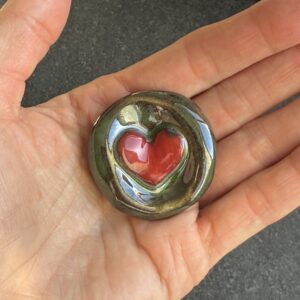 Worry stone coeur