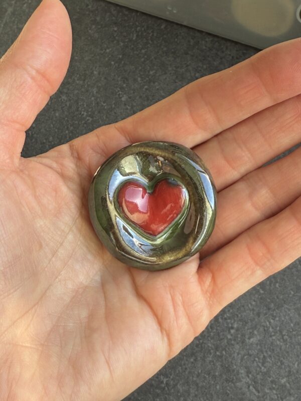 Worry stone coeur