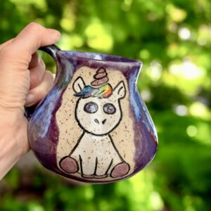Mug Licorne 5dl et sa sous-tasse