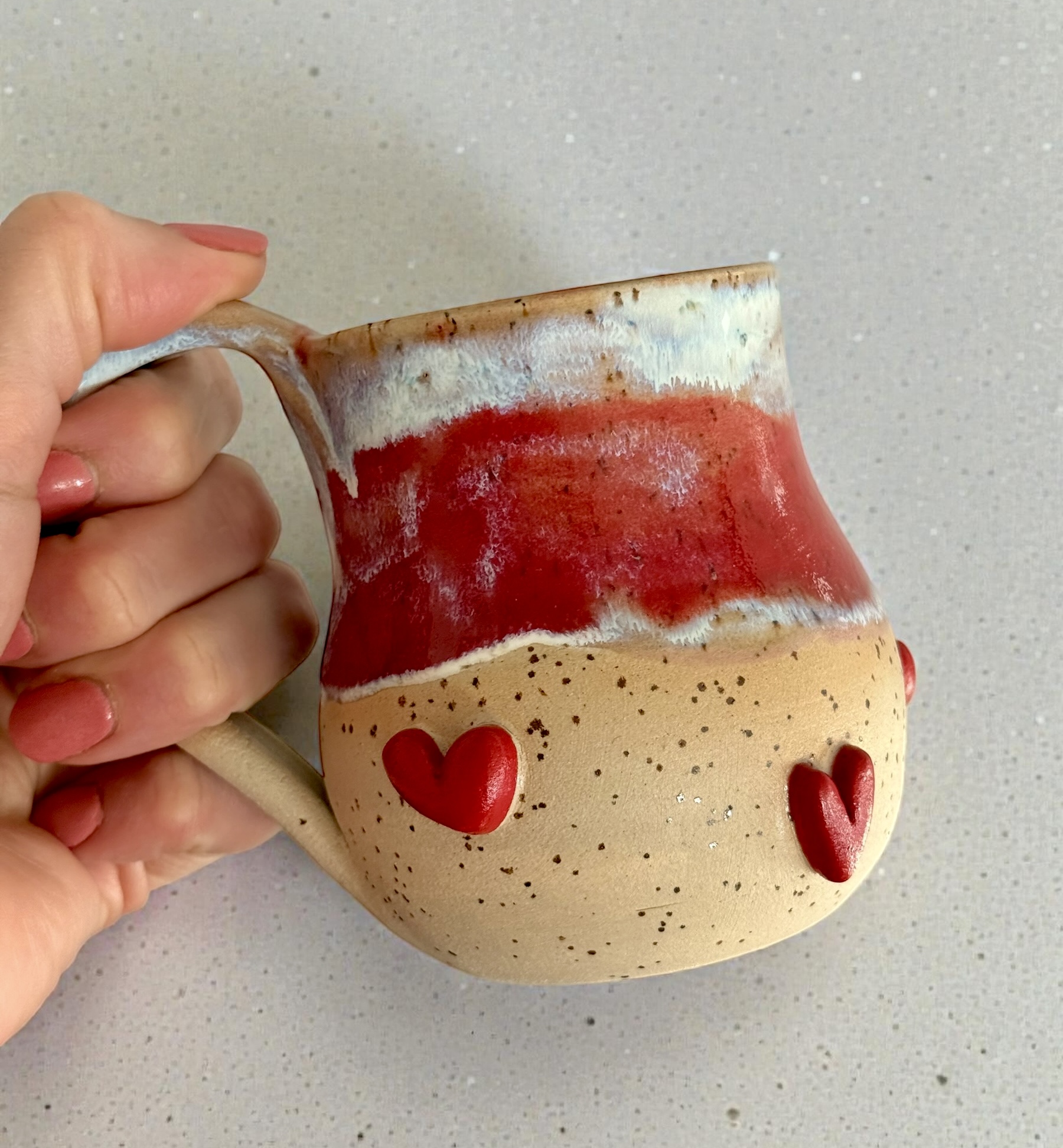 Mug Coeurs rouges 2,5dl – Image 7